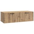 vidaXL Nástenná TV skrinka 98 x 41 x 30 cm Dub artisan