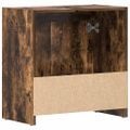 vidaXL Kúpeľňová skrinka dymový dub 60x33x61 cm spracované drevo