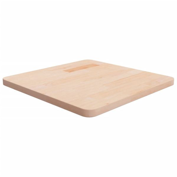 vidaXL Štvorcová stolová doska 50x50x2,5 cm neošetrený dubový masív