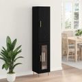 vidaXL Highboard 2 ks Čierny dub 34,5 x 34 x 180 cm Kompozitné drevo