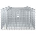 vidaXL Gabiónová vyvýšená posteľ 3 ks 400 x 100 x 60 cm Strieborná