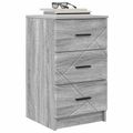 vidaXL Nočný stolík Sivý dub sonoma 38 x 38 x 66 cm Kompozitné drevo