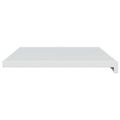 vidaXL Parapetné dosky Biela 80 x 45 x 4,5 cm PVC