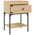 vidaXL Nočné stolíky 2 ks dub sonoma 40,5x31x60 kompozitné drevo