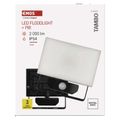 LED reflektor TAMBO so senzorom pohybu, 20 W, 2000 lm, čierny