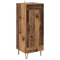 vidaXL Servírovacia skriňa Staré drevo 34,5 x 34 x 90 cm