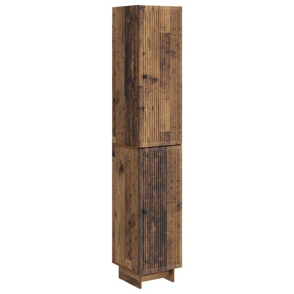 vidaXL Sada skríň 2 pcs Staré drevo 34,5 x 33 x 90 cm Kompozitné drevo