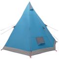 vidaXL 3 osoba Modrá 185T Polyester s PU náterom