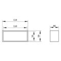 Vonkajší spoj VENTS 515 - 55x110 mm PVC