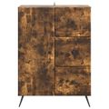 vidaXL Servírovacia skriňa Dymový dub 66 x 34,5 x 90 cm