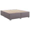 vidaXL Boxspring posteľ s matracom sivá 180x200 cm umelá koža