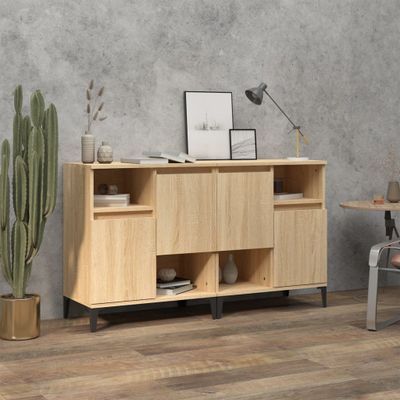 vidaXL Komody 2 ks dub sonoma 60x35x70 cm kompozitné drevo