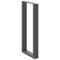 vidaXL Nohy barového stola v tvare U, 2 ks, antracitové, 50 x (90-91) cm, oceľové