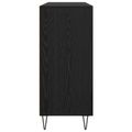 vidaXL Servírovacia skriňa Čierny dub 90 x 32,5 x 80 cm