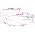 vidaXL Boxspring posteľ s matracom hnedá 140x190 cm umelá koža