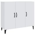 vidaXL Komoda biela 90x34x80 cm kompozitné drevo