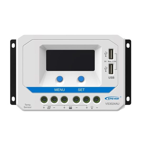 Solárny regulátor PWM Epever VS3024AU, 12/24V, 30A s LCD displejom