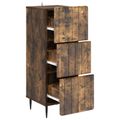 vidaXL Zásuvkový kabinet 33 x 34,5 x 92 cm Kompozitné drevo Dymový dub