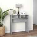 vidaXL Konzolový stolík sivý dub sonoma 78x30x80 cm spracované drevo