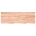 vidaXL Stolová doska bledohnedá 180x60x(2-6) cm ošetrený masívny dub