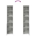 vidaXL Highboard Concrete Grey 37,5x35x180 cm Konštrukčné drevo