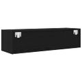 vidaXL TV skrinka 100 x 31 x 25,5 cm Čierny dub Kompozitné drevo