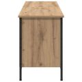 vidaXL Skriňa na topánky 131 x 35 x 50 cm Inžinierske drevo a železo