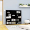 vidaXL Skrinka na CD, lesklá čierna 100x23x89,5 cm, kompozitné drevo