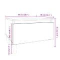 vidaXL Bočný stolík hnedý dub 50x46x35 cm spracované drevo