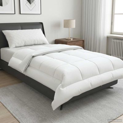 vidaXL Paplón 152x203 cm Zima 450 GSM Austrálska vlna Biela