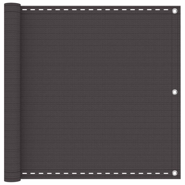 vidaXL Balkónová obrazovka Antracitová 75 x 700 cm HDPE a hliník