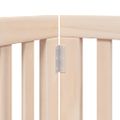 vidaXL Brána pre psa s dverami skladacia 9 panely 450cm topoľové drevo