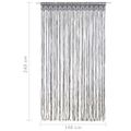 vidaXL Záclona macrame antracitová 140x240 cm bavlna