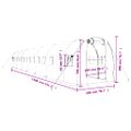 vidaXL Fóliovník s oceľovým rámom biely 28 m² 14x2x2 m