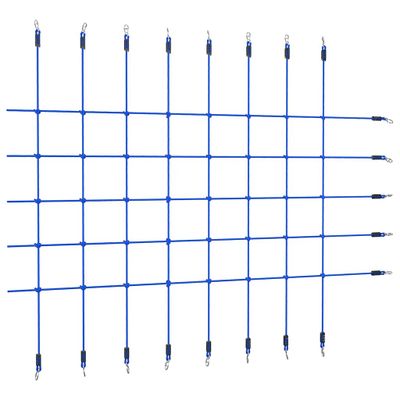 vidaXL Sieť na lezenie 200x150 cm modrá