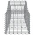 vidaXL Oblúkový gabionový kôš 20 ks 200x50x40/60 cm pozinkované železo