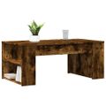 vidaXL Konferenčný stolík dymový dub 102x55x42 cm kompozitné drevo