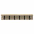 vidaXL Vešiak na stenu Nástenná montáž Sonoma dub 60 x 10,5 x 10,5 cm