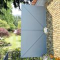 vidaXL Skladacia bočná markíza na terasu, sivá 300x150 cm