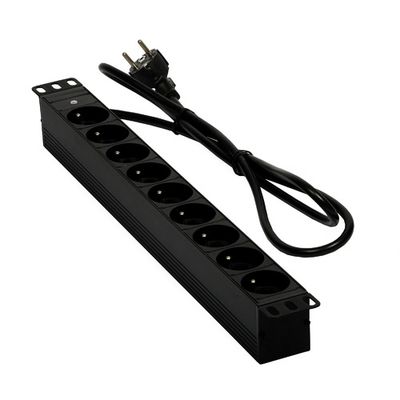 Prodlužovací prívod do Racku (19" RACK, 1U, 9x zásuvka)