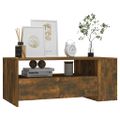 vidaXL Konferenčný stolík dymový dub 102x55x42 cm kompozitné drevo