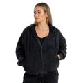 Dámska mikina Zip Washed Black - STRIX, veľkosť L, veľkosť oblečenia L