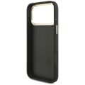 Guess Case 4G PU Leather Case Big 4G And Classic Logo With Big 4G PU Nylon Strap And Metal Camera And Buttons For iPhone 17 Pro Max Black