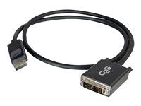 DP to DVI - Black - Kábel DisplayPort - DisplayPort (M) do DVI-D (M) - 2 m - čierna