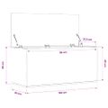 vidaXL Úložný box biely 100x42x46 cm kompozitné drevo