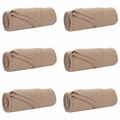 vidaXL Prikrývky na hodenie 6 ks ťavová 280 x 210 cm 4.75 kg Flís