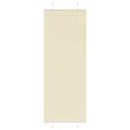 vidaXL plisovaná roleta krémová 80x200 cm Šírka látky 79,4 cm