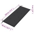 vidaXL 2-miestna záhradná lavica s vankúšom 120 cm eukalyptový masív