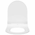 vidaXL WC sedadlo Nastaviteľná Biely 50 x 36,5 x 5 cm Polypropylén