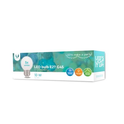 Forever Light LED Bulb E27 G45 2W 230v neutral white 5pcs